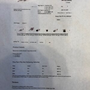 BMW V10 vanos solenoid actuators, S85 -variable timing solenoid