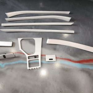 BMW 5 Series E39 Silver Interior Trim Kit Center Console Moldings Panel Covers