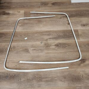 1977-88 OEM BMW E24 6-Series Front Windshield Exterior Chrome Trim Set