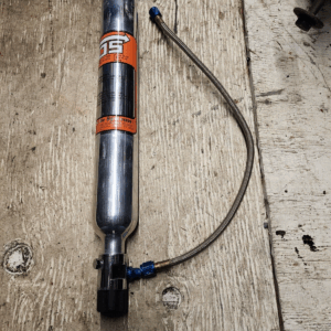 Nitrous Bottle 10oz (Polished) - 14.25" x 2" dia. With Mini Hi-Flo Valve