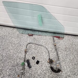 BMW E30 right front manual window regulator and window