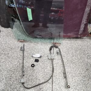 BMW E30 right rear manual window regulator and window